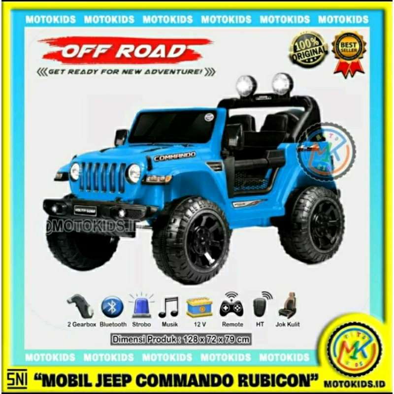 Jual Mobil aki jeep commando Bisa Remote Jeep Anak Best Seller Tiger
