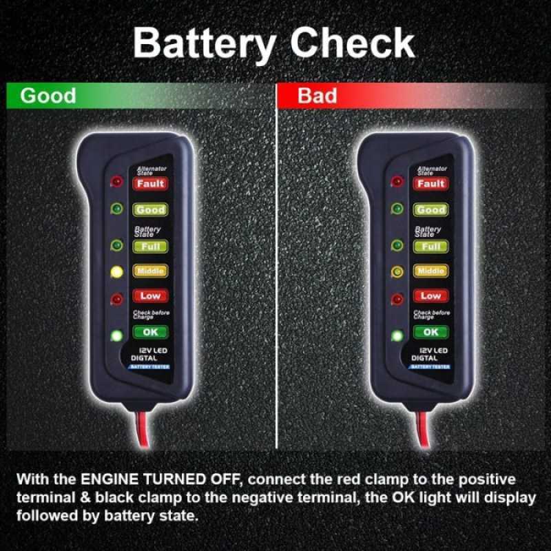 Jual Alat Cek Kondisi Aki Mobil Motor Tester Accu Pengecekan Baterai Di
