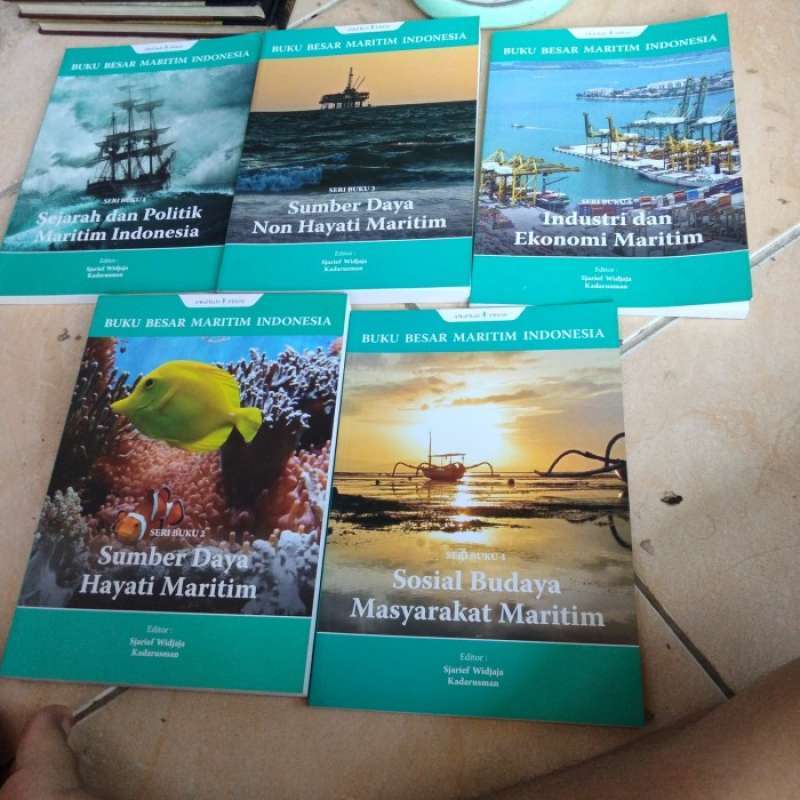 Promo set buku besar maritim Indonesia seri buku 1 5 Sjarief Widjaja