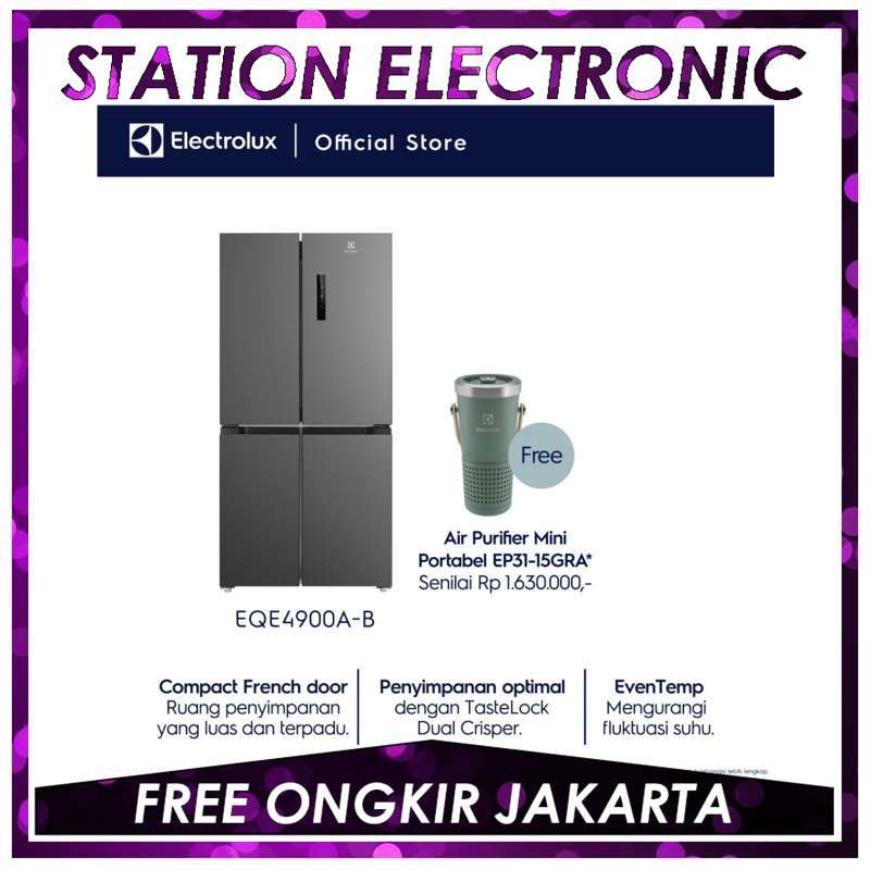Jual Kulkas Side By Side ELECTROLUX EQE4900AB / EQE 4900AB / EQE4900