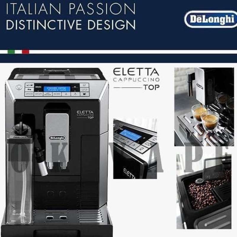 Promo New Delonghi Eletta Automatic Coffee Machine Ecam45.760.b Black Mesin Diskon 23 Di Seller