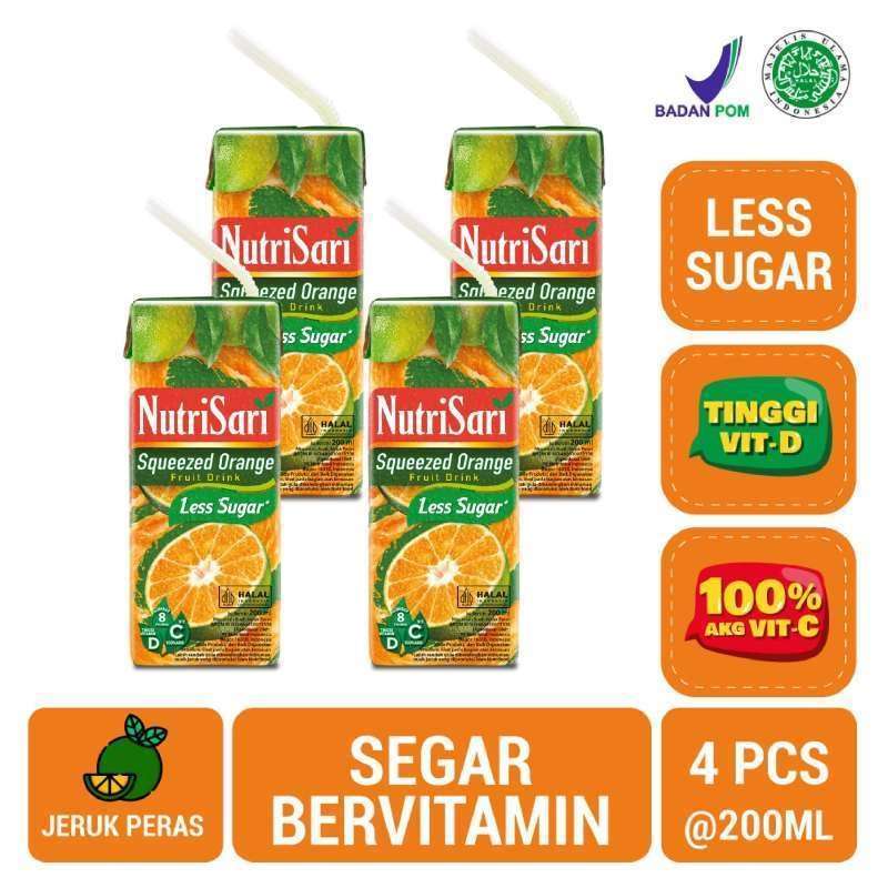 Jual WHS NutriSari RTD Squeezed Orange Minuman Jeruk Peras Vitamin C