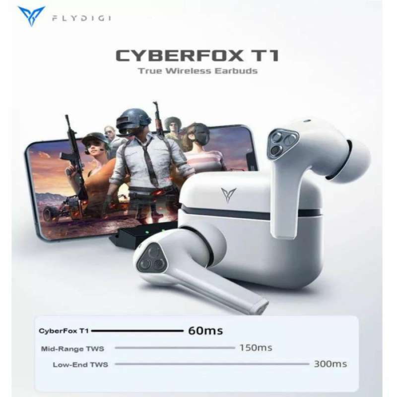 Promo Flydigi Cyberfox T1 60Ms Low Lantensy Tws Gaming Earbuds Original ...