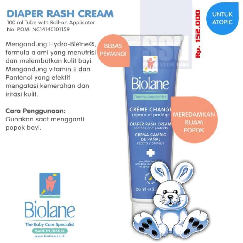 Jual Biolane Diaper Rash Cream 100 ml di Seller Azurestore - Pulo, Kota ...