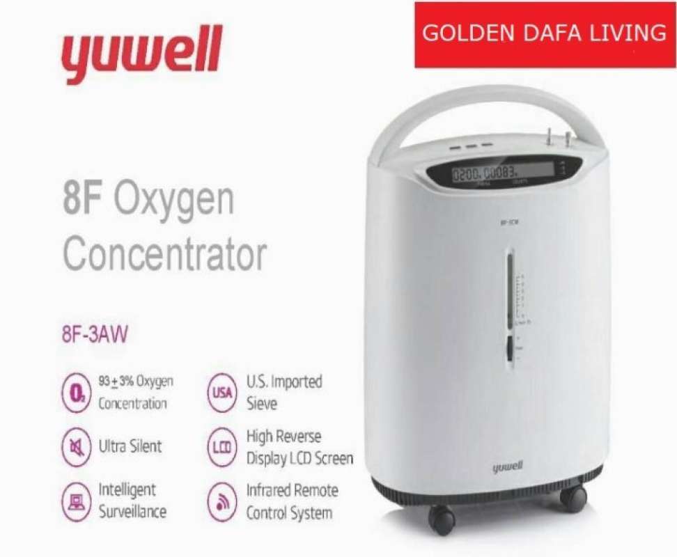 O2 Genrator Yuwell Promo Yuwell 8F-3AW Oxygen Concentrator Homecare Mesin Generator ...