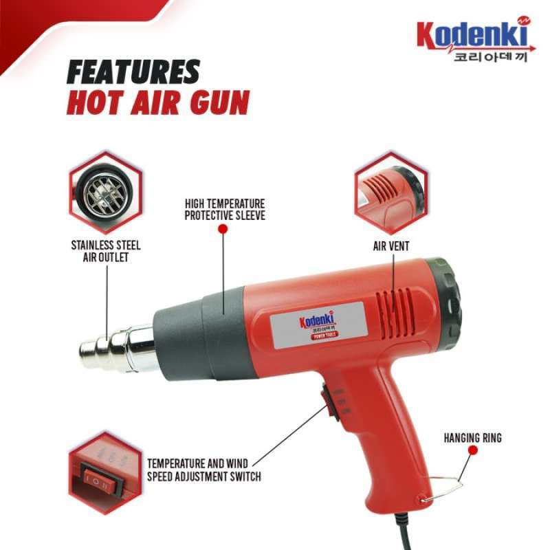 Promo MESIN ALAT BLOWER PEMANAS HEAT GUN HOT AIR GUN PEMANAS PLASTIK