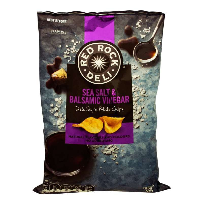 Jual Red Rock Deli Style Potato Chips Sea Salt & Balsamic Vinegar Potato Chips 165g di Seller