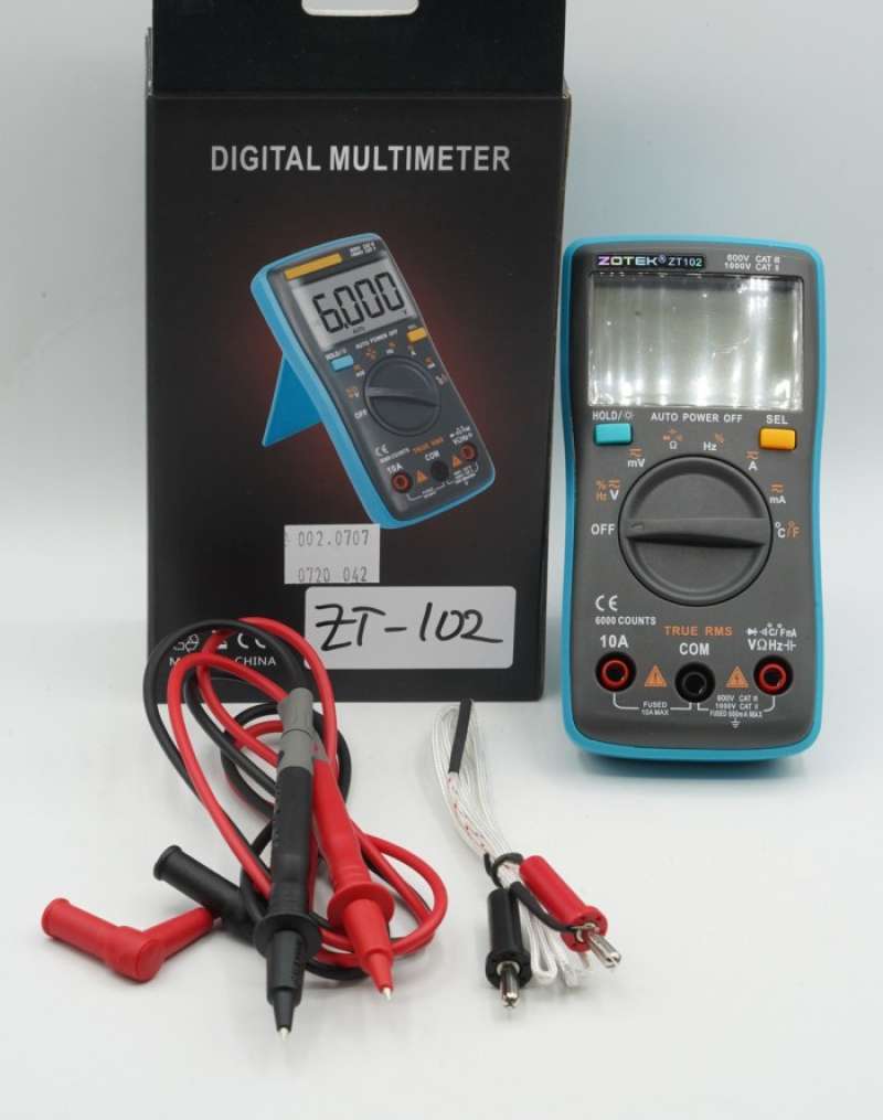 Promo ZOTEK ZT102 Avometer Digital Multimeter TrueRMS AC DC Voltage