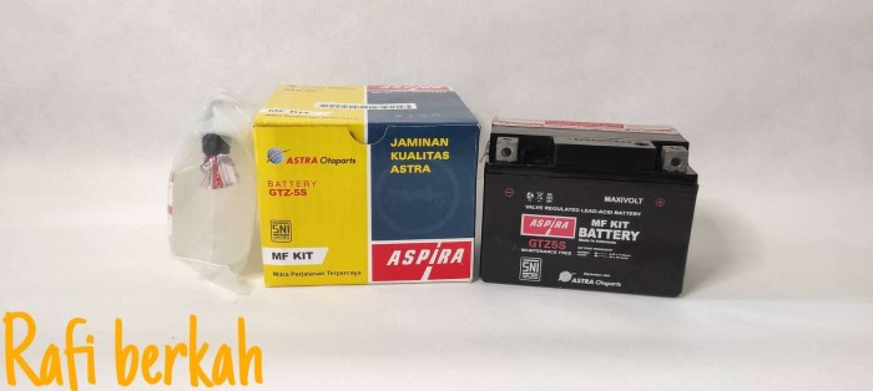 Promo Aki Motor Honda Scoopy -Supra X 125 Aspira Gtz5S Mf Kit Aki