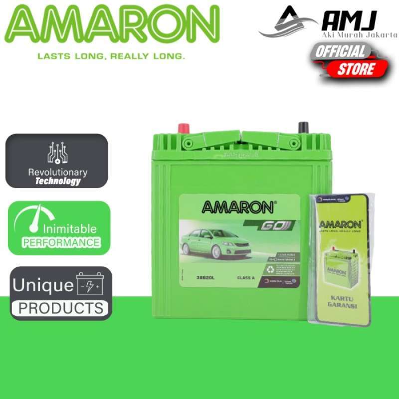 Promo Aki Mobil Toyota Calya NS40ZL / 38B20L Amaron GO Aki Kering 12v