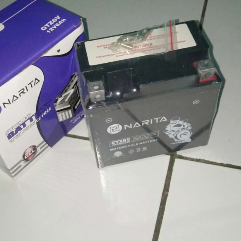 Promo Aki Accu Baterai Kering Gtz6V Narita Cb150R Cb150 150R New Supra