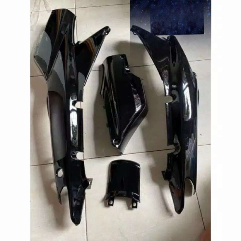 Jual cover body body bodi belakang kanan kiri + box aki supra x lama di