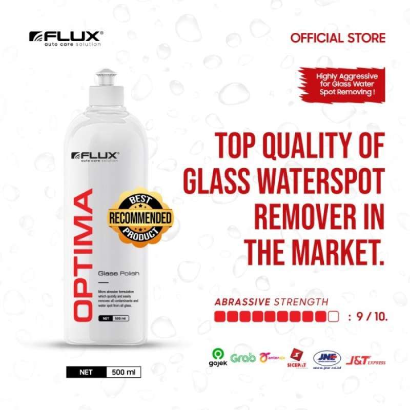 Promo Flux Optima Glass Polish - Water Spot Remover Dan Poles Kaca