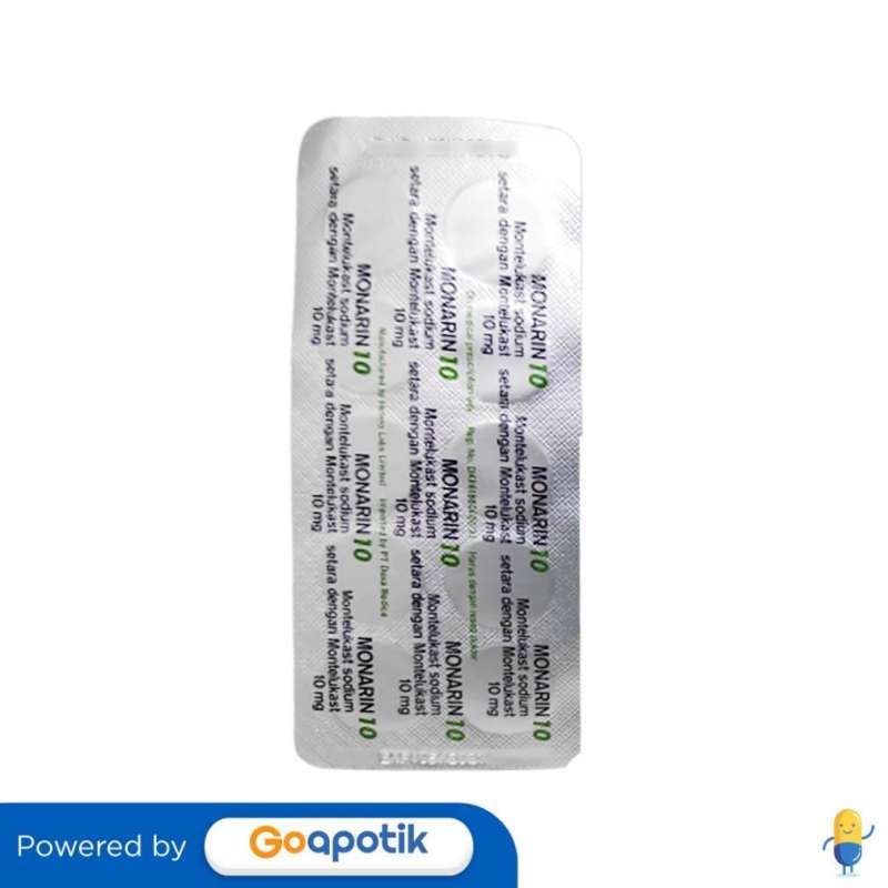 Jual MONARIN 10 MG STRIP 10 TABLET di Seller Apotek Bona 1 - Merdeka ...