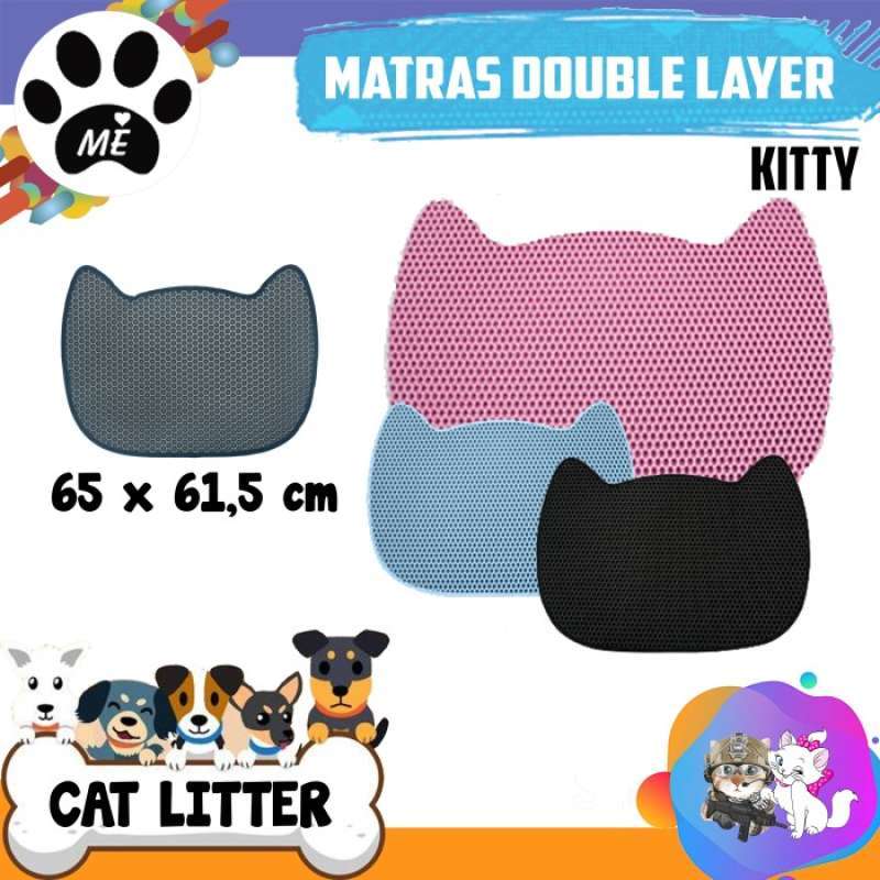 Jual Anti Slip Cat Litter Toilet Matt Dual Layer KITTY di Seller DENTA