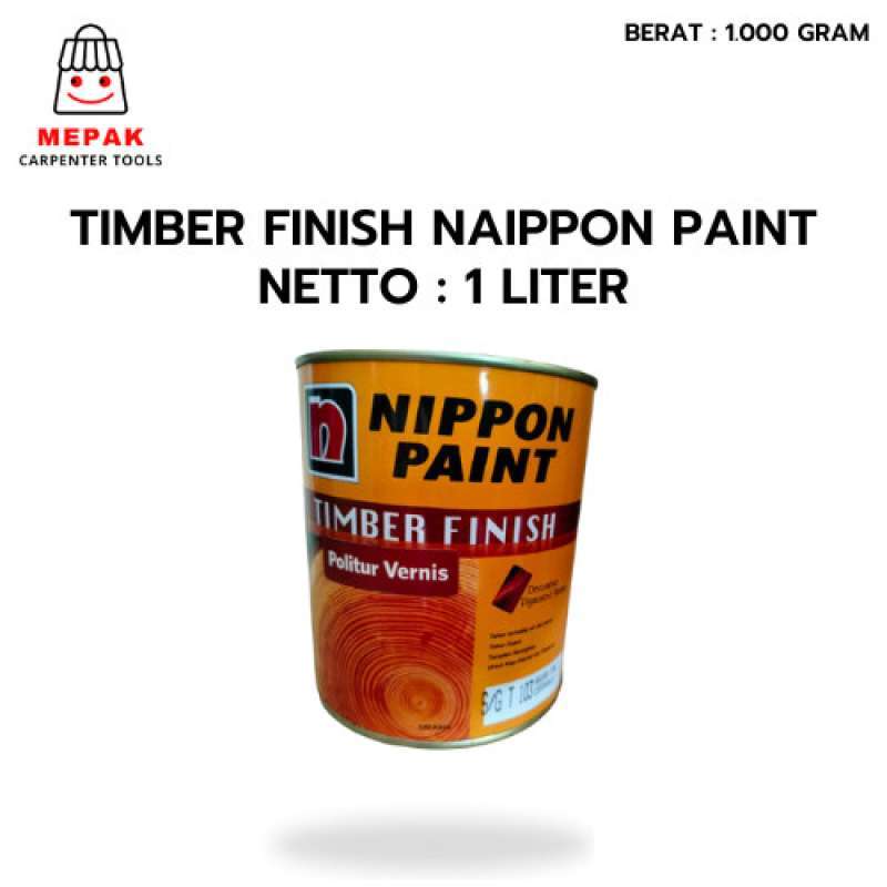 Jual Nippon Paint Timber Finish 1 Liter Politur Pernis Kayu Di Seller