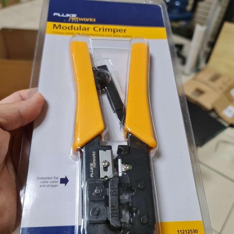 Promo Fluke Modular Crimper 11212530/ Crimping Tool Rj11, Rj 12, Rj45 ...