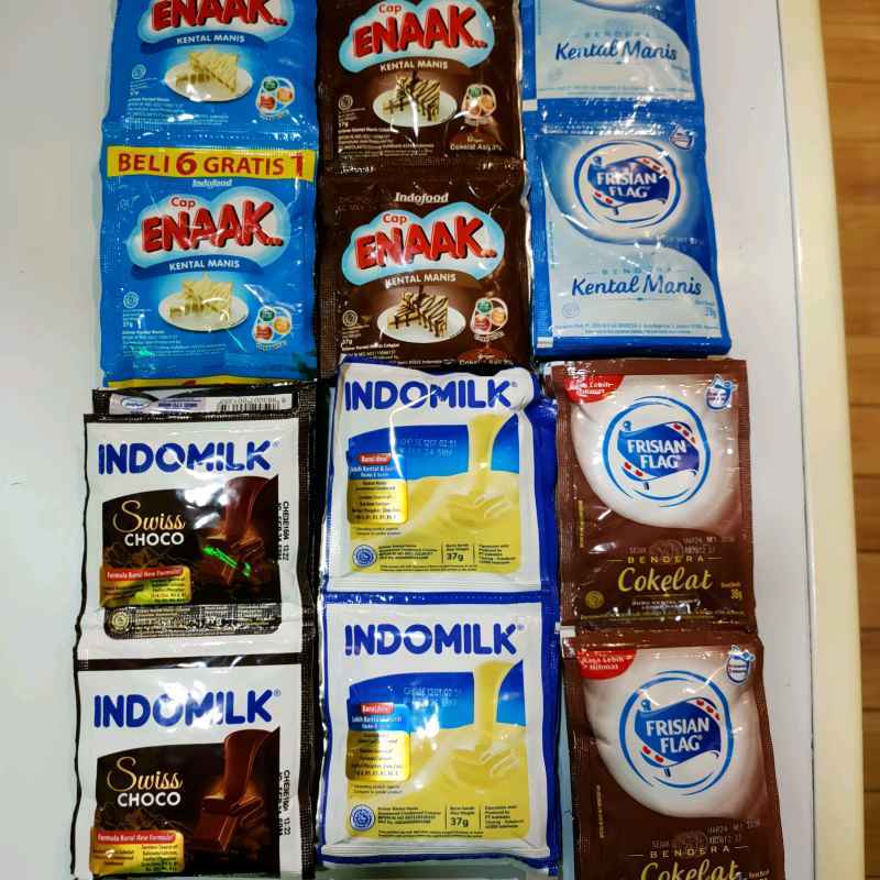 Jual Susu Kental Manis Renceng Putih/coklat 6 Sachet Di Seller 3key
