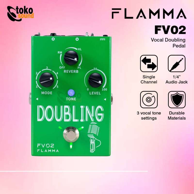 Jual FLAMMA FV02 FV 02 DOUBLING Doubling Vocal Effect Pedal di Seller