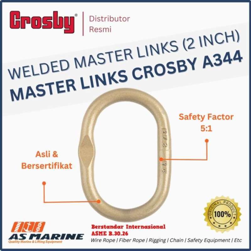 Jual Crosby Master Link A344 2 Inch di Seller PT Anugrah Sukses Marine