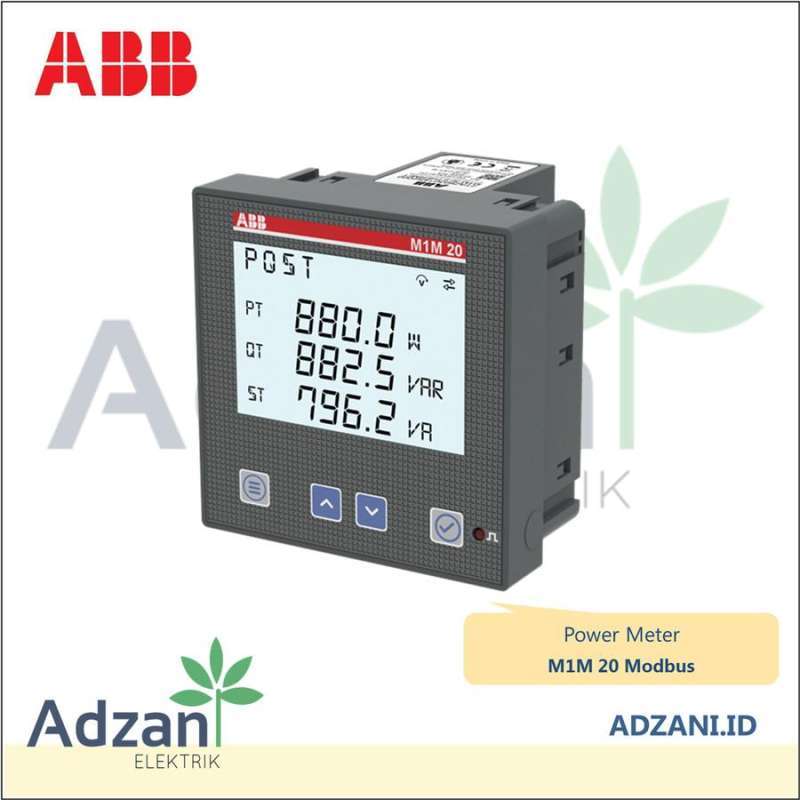Promo ABB M1M 20 MODBUS RTU POWER METER 2TAZ662012R2000 RS485 Diskon 21