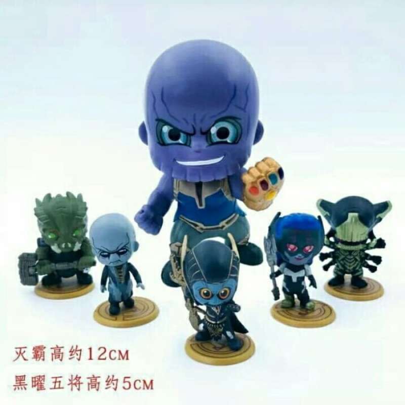 Promo Hottoys Avengers Infinity Wars Thanos Black Order Chibi Recast ...