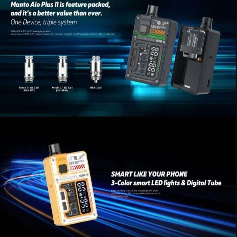 Pod Roots Aio Jual Pod Vape Manto Aio Plus 2 80W di Seller egolegas - Jatiwaringin ...