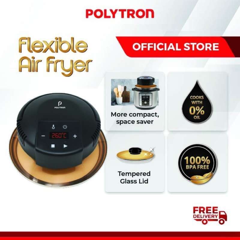 Promo FLEXIBLE POLYTRON AIR FRYER LID 1000 WATT PAF 1601X Diskon 23