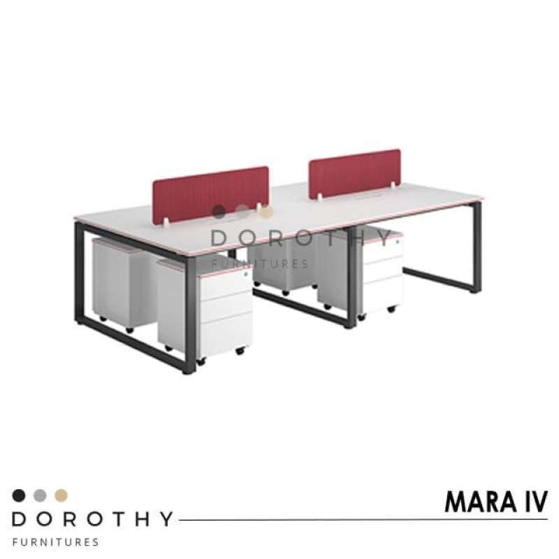 Promo Meja Kantor / Meja Kerja Dorothy Murah Bergaransi Tipe Mara 2
