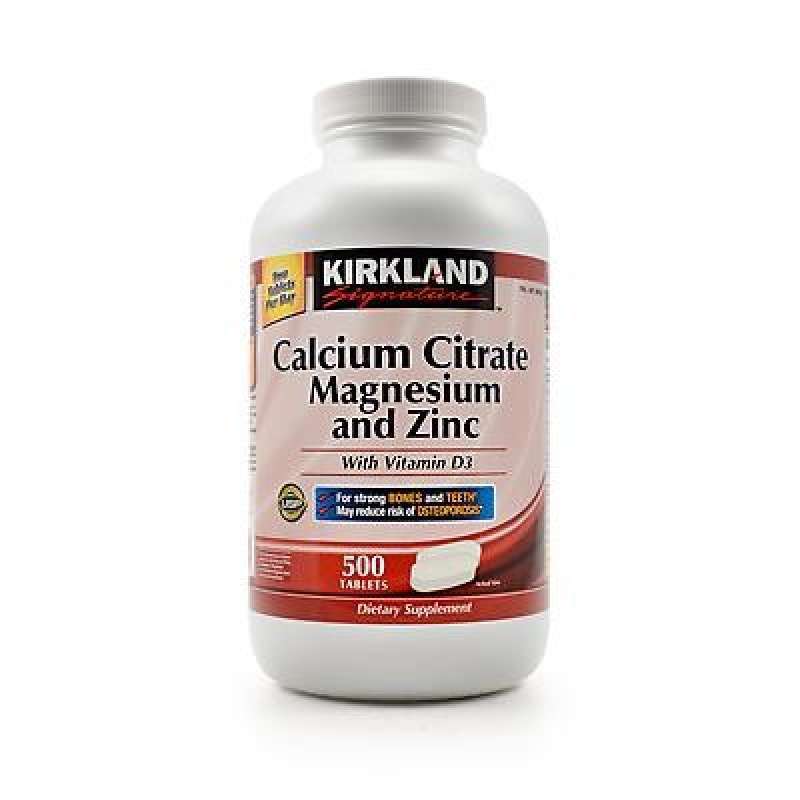 Promo Kirkland Signature Calcium Citrate Magnesium and Zinc 500 tabs