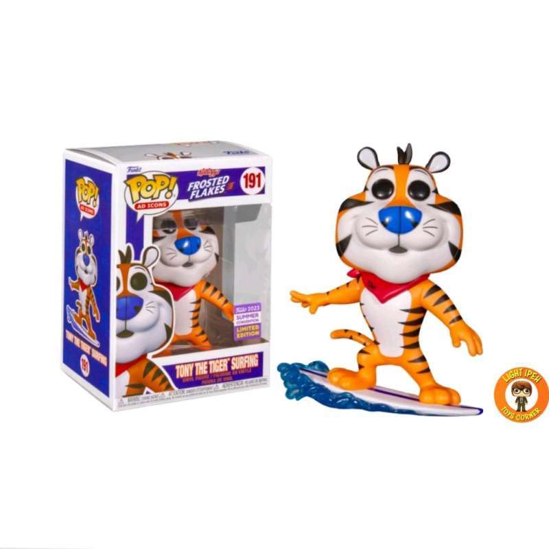 SDCC Comic Con Tony the Tiger Surfing Frosted Flakes Funko