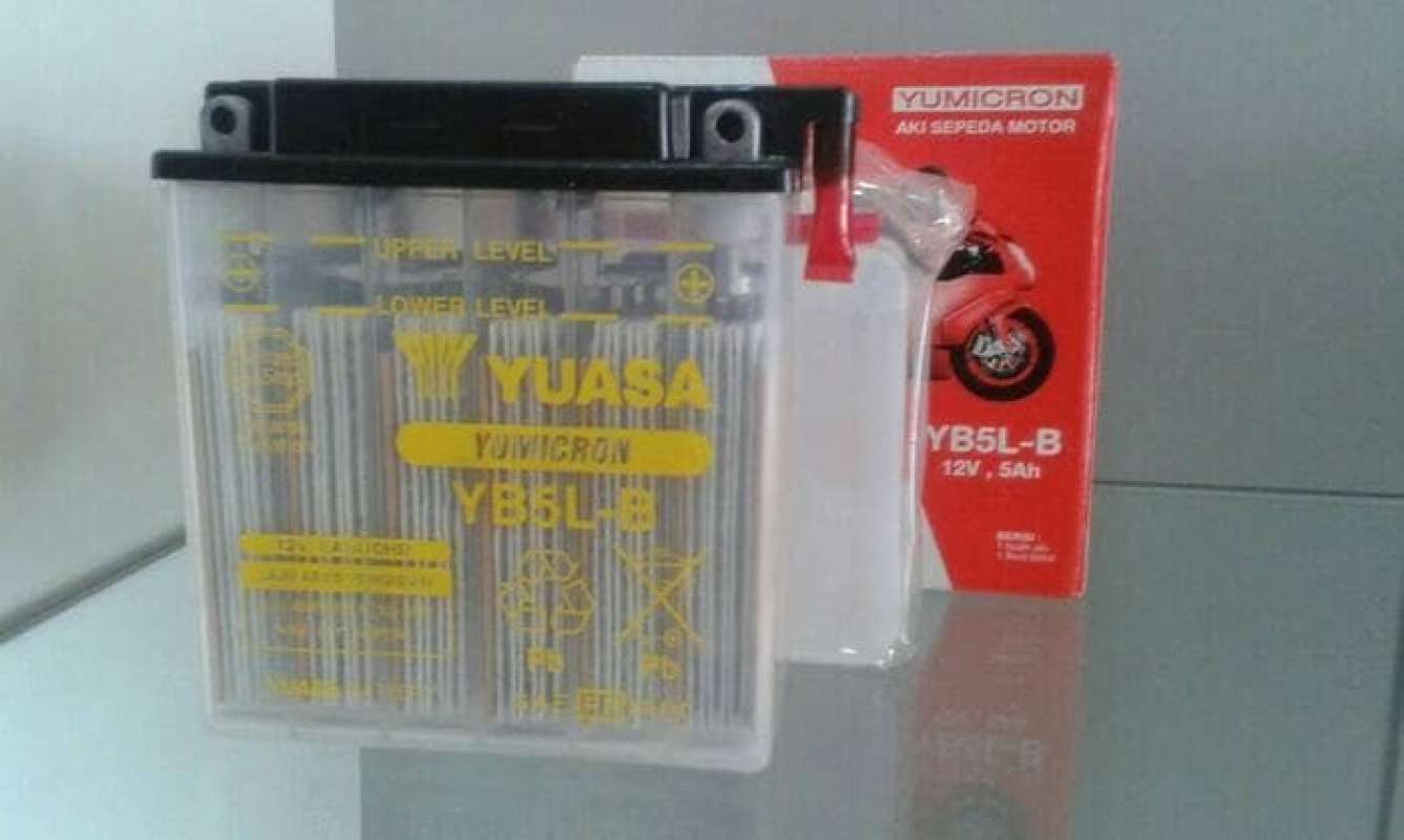 Promo AKI UNTUK MOTOR HONDA SUPRA,SUPRA FIT,MEGA PRO YUASA YB5L-B
