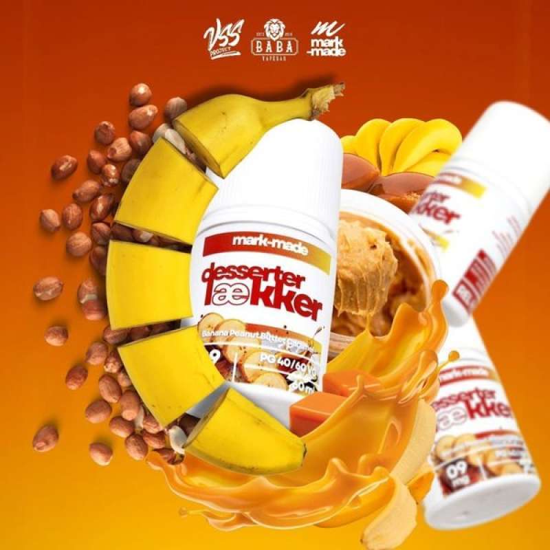 Jual Desserter Laekker Banana Peanut Butter 12mg Di Seller Rayvapor