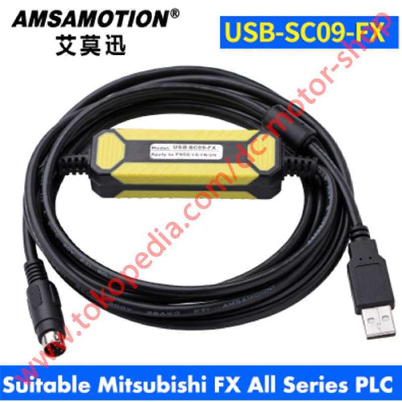 Promo USB-SC09-FX PLC data Programming Cable FOR MITSUBISHI FX Kabel ...
