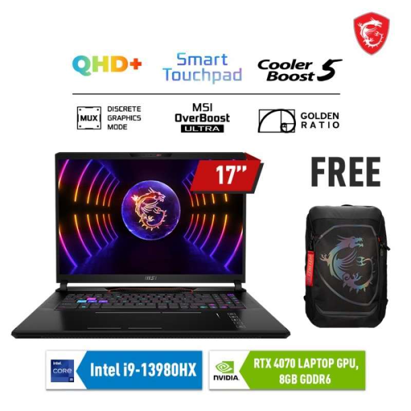 MSI Raider GE78HX, il portatile con RTX 4090 più veloce nei giochi