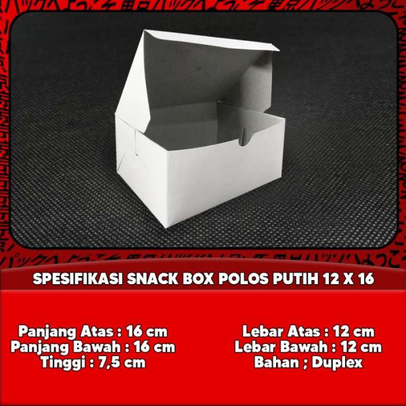 Jual SNACK BOX DUPLEX PUTIH - SNACK BOX CATERING - SNACK BOX ACARA