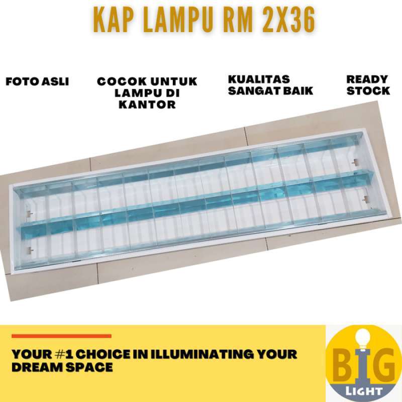 Promo Kap RM 2x36 Lampu ( Kosong / Rakitan TL LED / Full Set TL LED ...