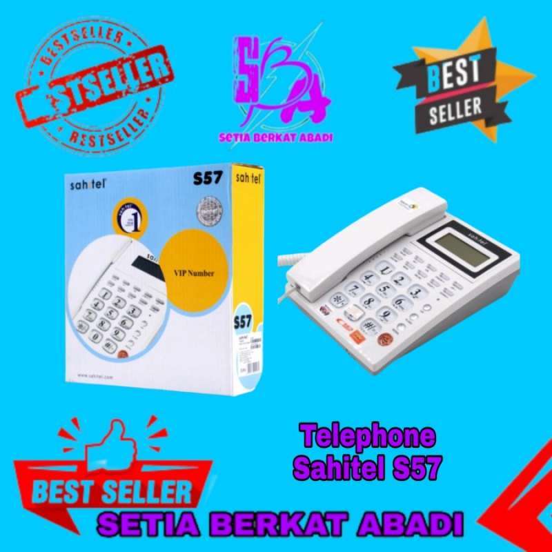 Promo Pesawat Telepon Sahitel S57 White / Telephone Rumah / Telephone