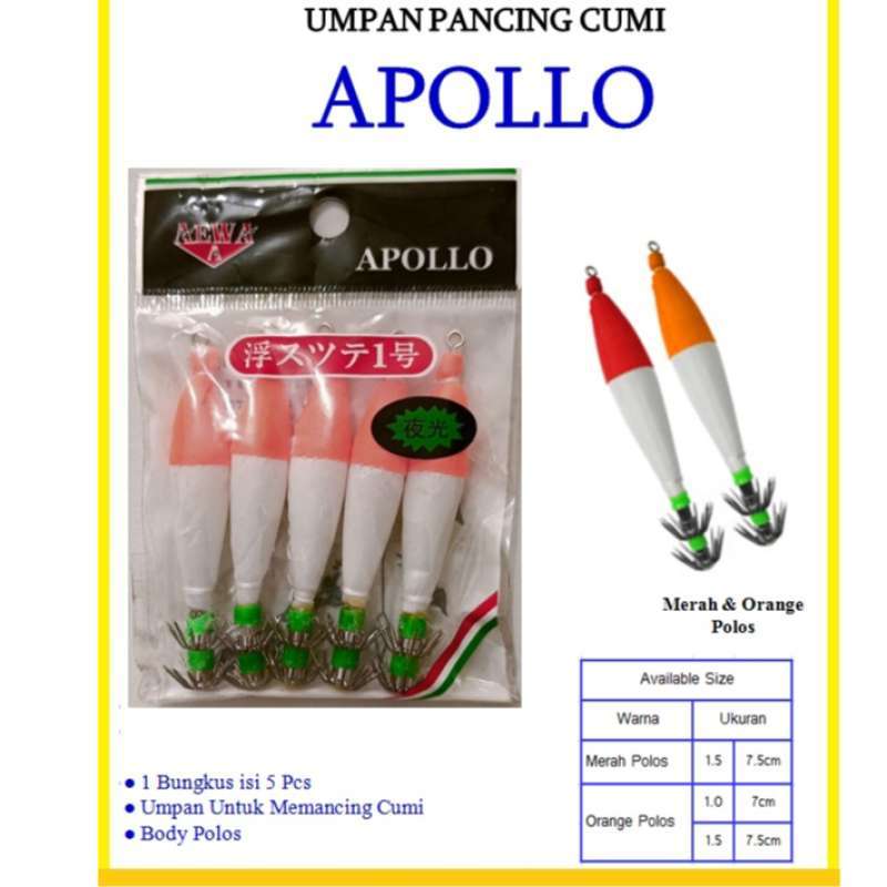 Jual Umpan Cumi Apollo 💯 Harga Murah & Kualitas Terbaik April 2026