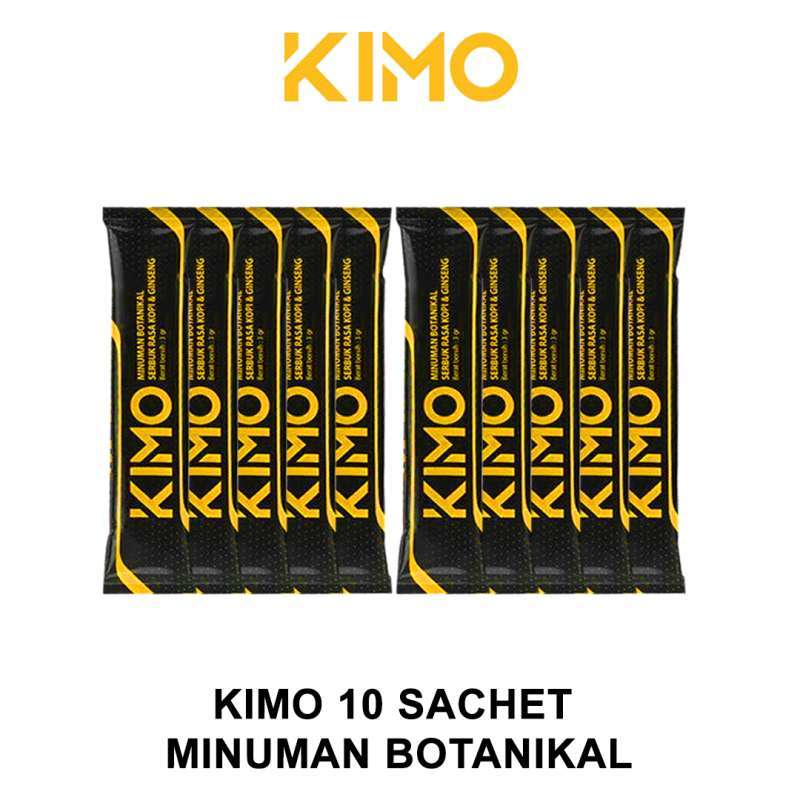 Jual KIMO Minuman Botanical Serbuk Rasa Kopi & Ginseng 10 Sachet di