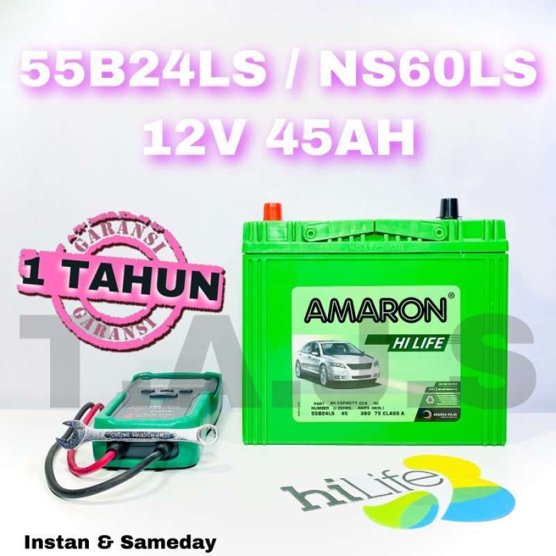 Promo Aki Mobil TOYOTA SIENTA AMARON NS60LS / 55B24LS GARANSI RESMI 1