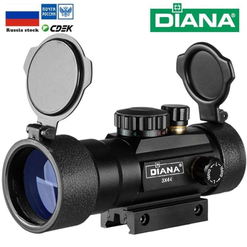 Jual Diana 3x44 Rd Red Dot Teropong Senapan Riflescope Fit 11-20mm Rail ...