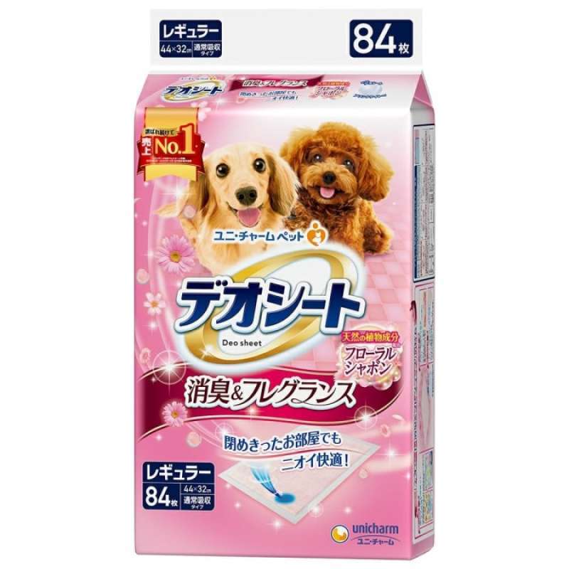 Promo Unicharm Pet Deo Sheet R84 Floral - Dog Pee Pad Alas Pipis Anjing ...