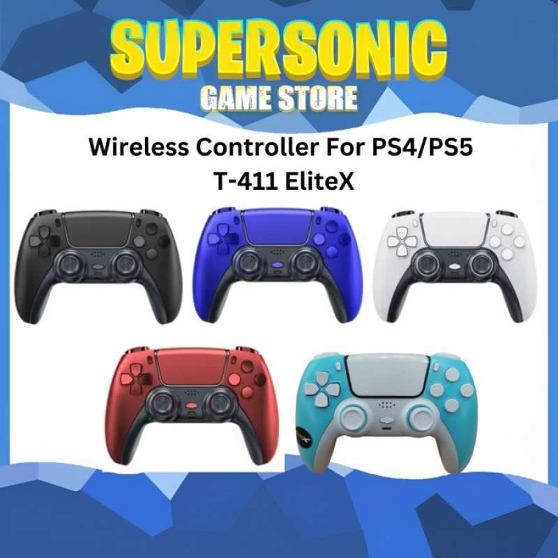 Promo WIRELESS CONTROLLER T-411 ELITEX FOR PS4/PS5 - MARKMARKET - Shock ...