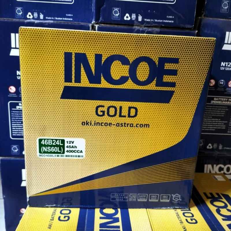 Promo SALE AKI MOBIL NISSAN MARCH NS60L 46B24L INCOE GOLD ASTRA 12V