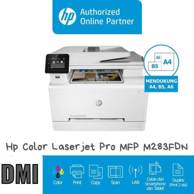 Promo HP Color LaserJet Pro MFP M283FDN - AIO Print Scan Copy Fax ...