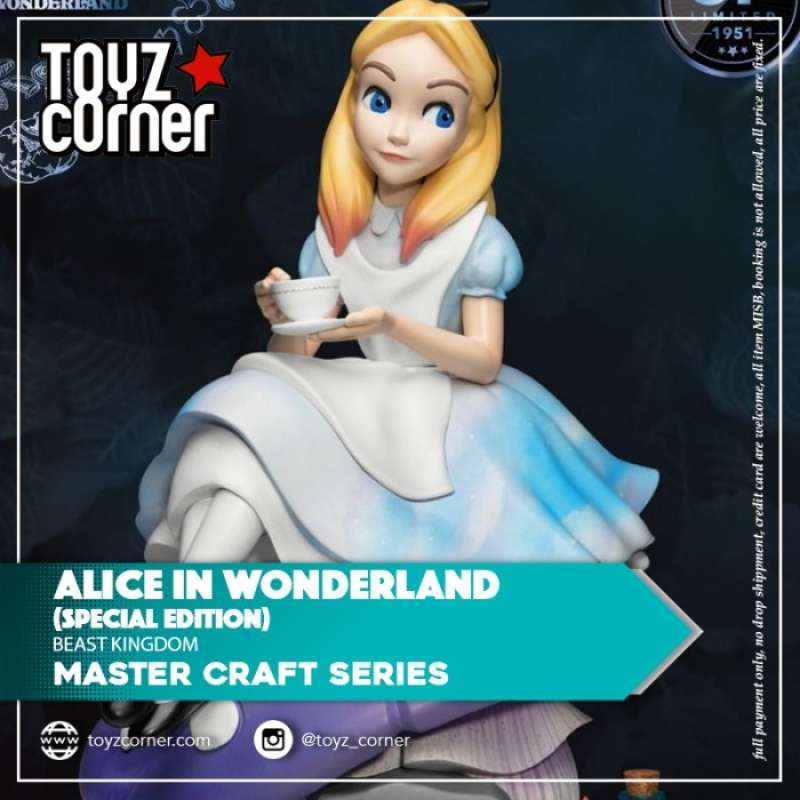 Alice In Wonderland Master Craft Statue - MC-037 Limited Edition, 14 Inches Tall - View #5