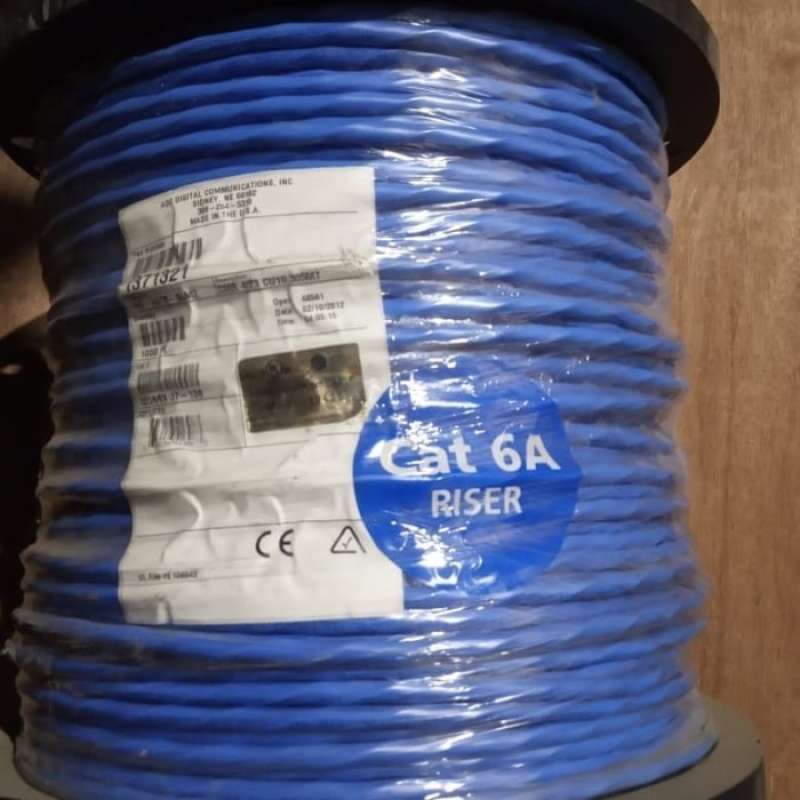 Promo Patch Cord Cat 6a Krone Blue , Connector Siemon Cat 6a Rakitan