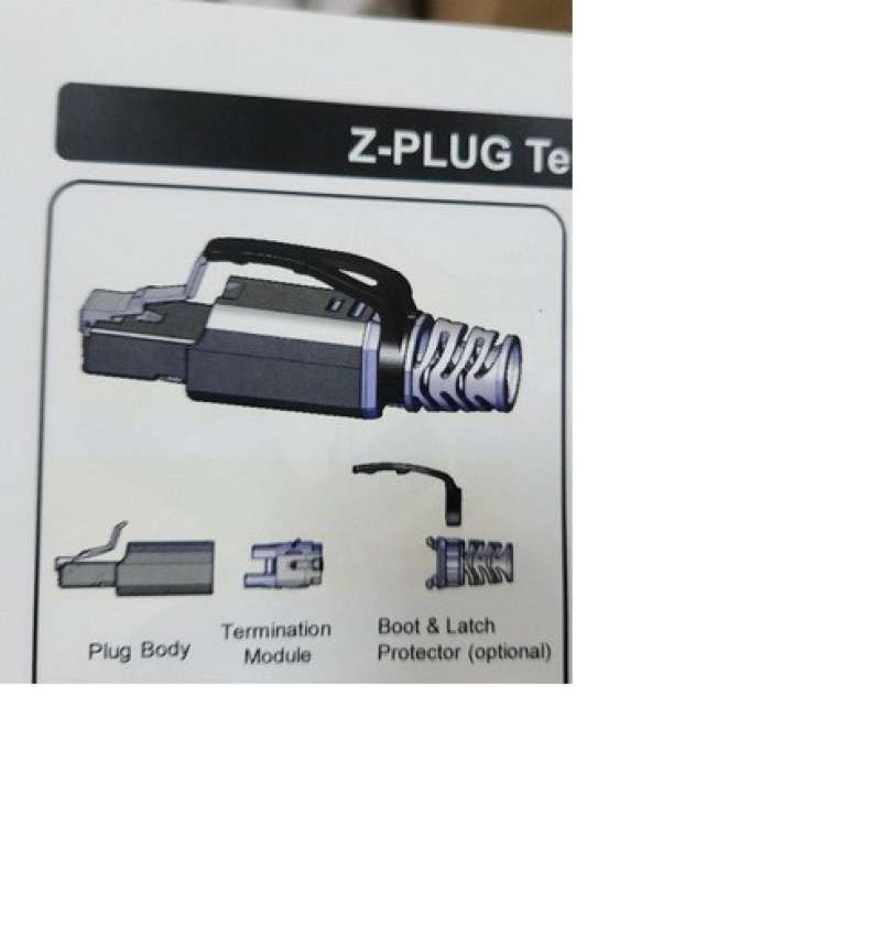 Promo Patch Cord Cat 6a Krone Blue , Connector Siemon Cat 6a Rakitan