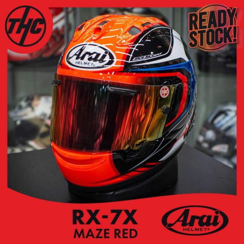 Arai rx7x maze top red